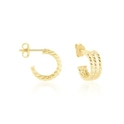 Créoles Clematine Or Jaune