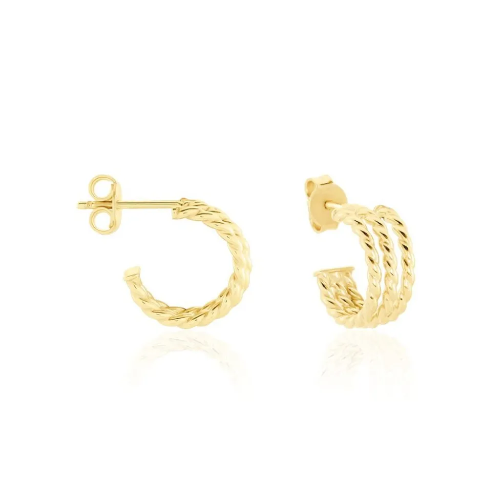 Créoles Clematine Or Jaune