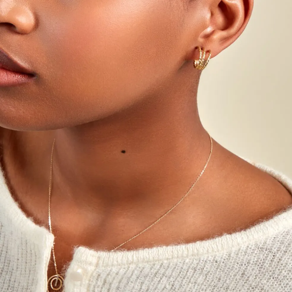 Créoles Clematine Or Jaune