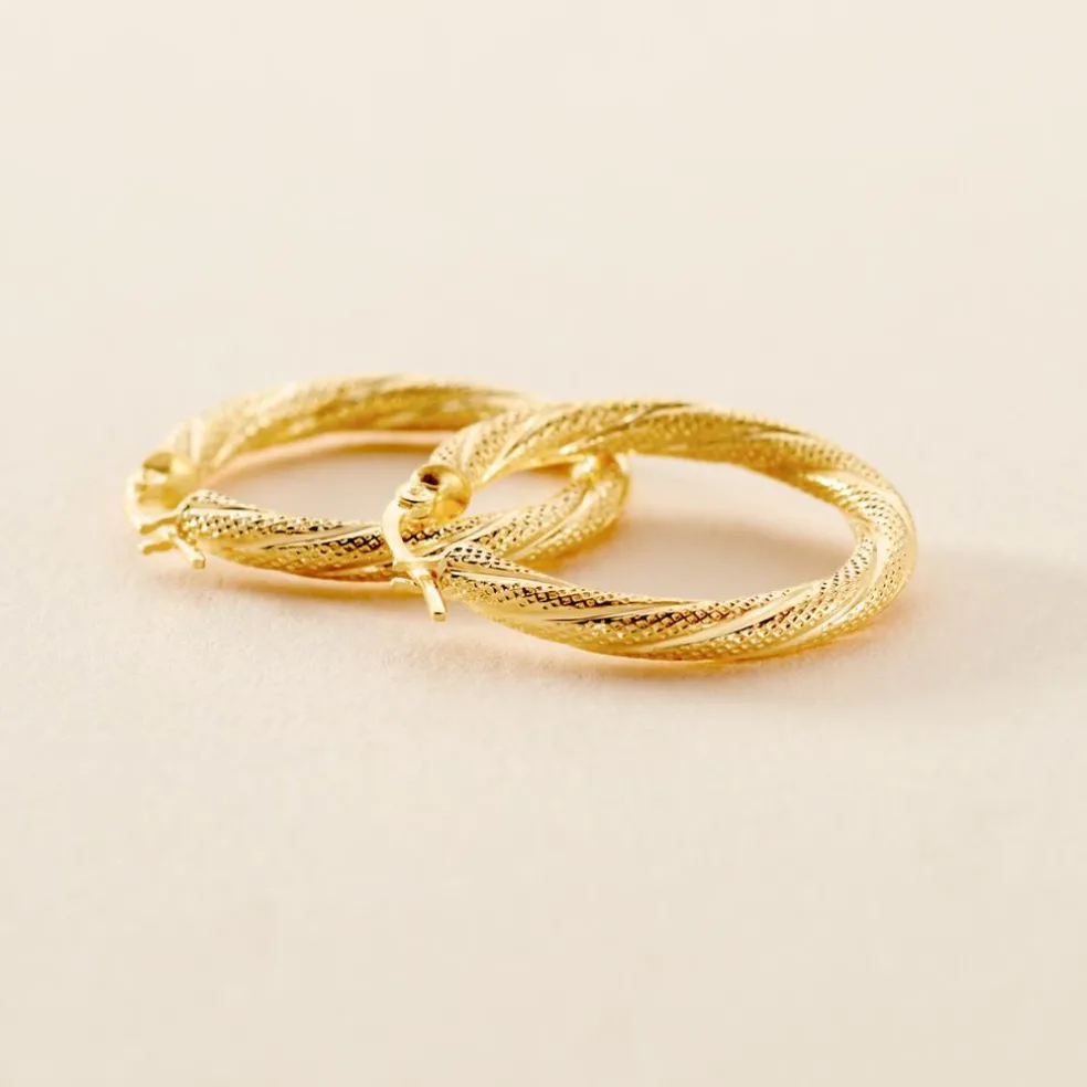 Créoles Clematis Or Jaune