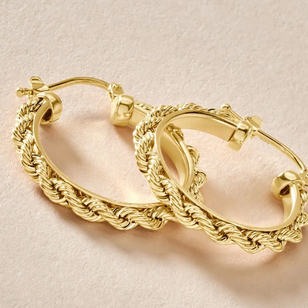 Créoles Cordeline Or Jaune