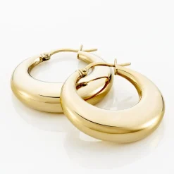 Créoles Creolia Acier Jaune