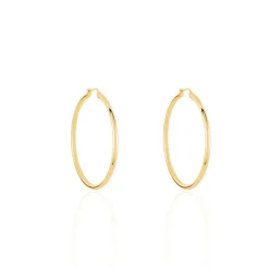 Créoles Creolia Acier Jaune