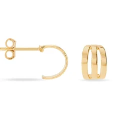 Créoles Dally Plaqué Or Jaune