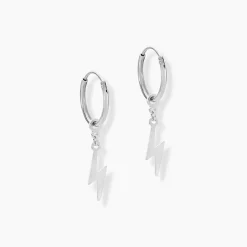 Créoles Diakha Argent Blanc