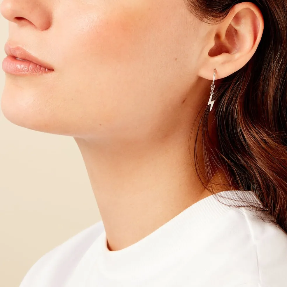 Créoles Diakha Argent Blanc