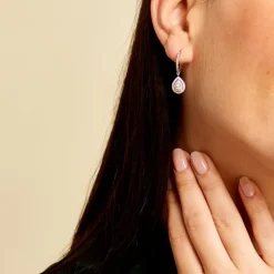 Créoles Diamina Or Blanc Diamant