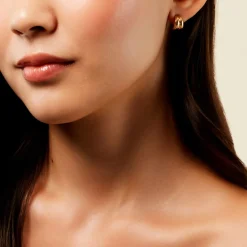 Créoles Dionna Plaqué Or Jaune