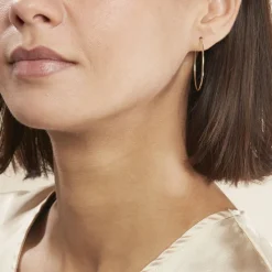 Créoles Dominae Flexible Or Jaune