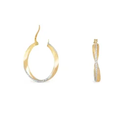 Créoles Doralynne Or Bicolore