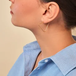 Créoles Doris Plaqué Or Jaune