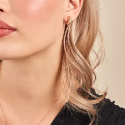 Créoles Dune Plaqué Or Doré