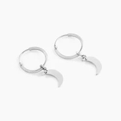 Créoles Elvyn Argent Blanc