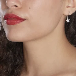 Créoles Elvyn Argent Blanc