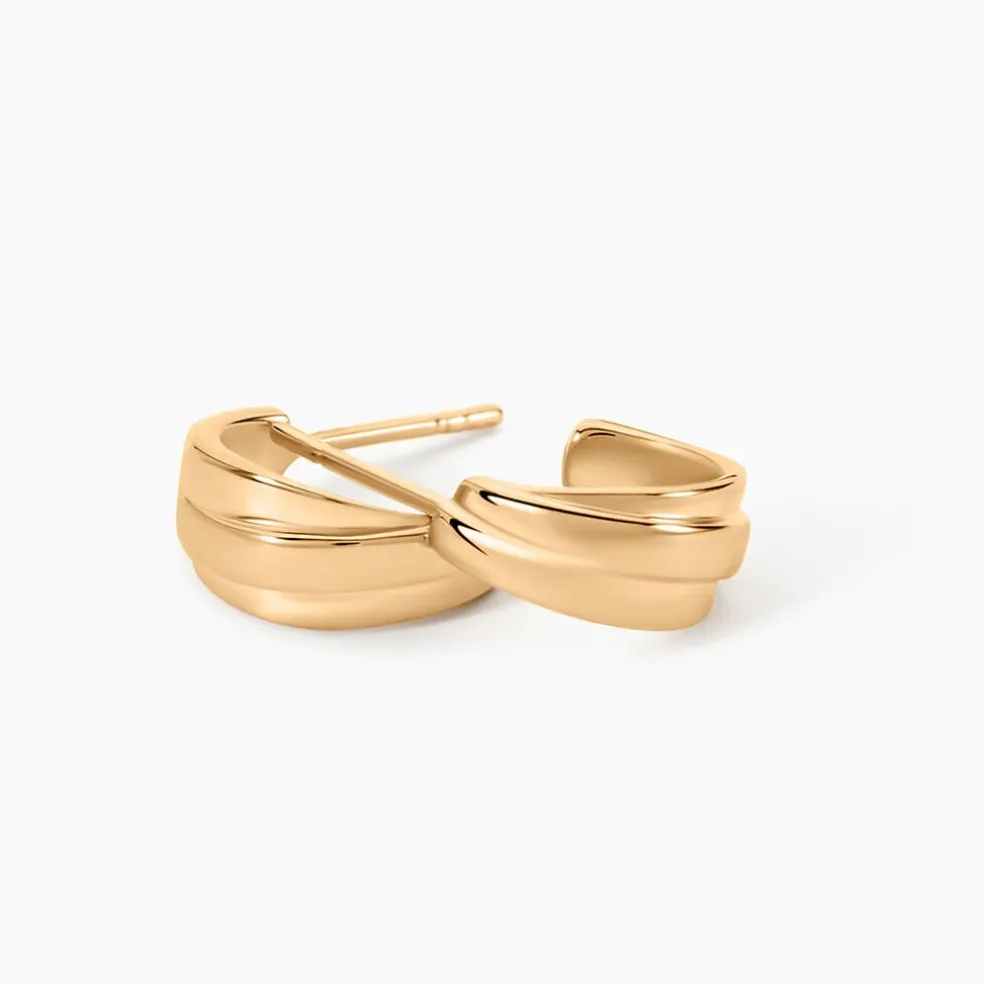 Créoles Elysia Plaqué Or Jaune