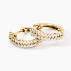 Créoles Epiphany Or Jaune Diamant Synthétique