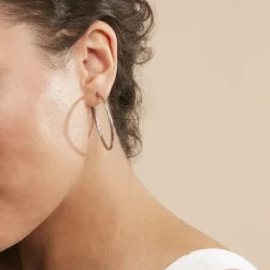 Créoles Esaias Acier Blanc