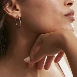 Créoles Esaias Acier Blanc