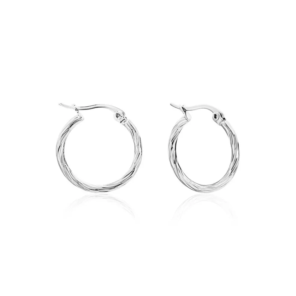 Créoles Esaias Acier Blanc