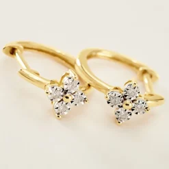 Créoles Eternal Spring Or Jaune Diamant