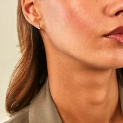 Créoles Eugenio Or Jaune Diamant Synthétique