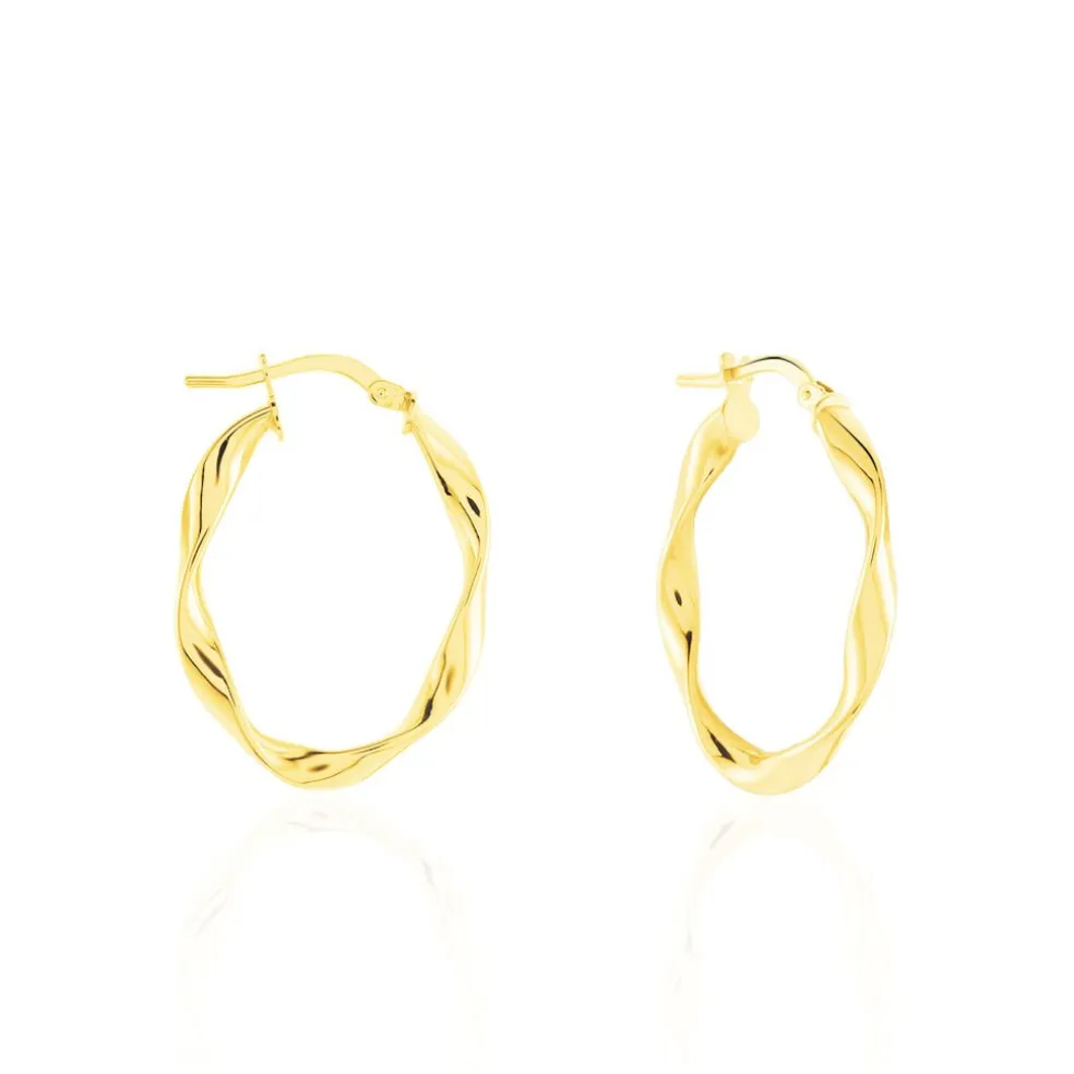 Créoles Falbala Or Jaune