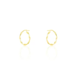 Créoles Falbala Or Jaune