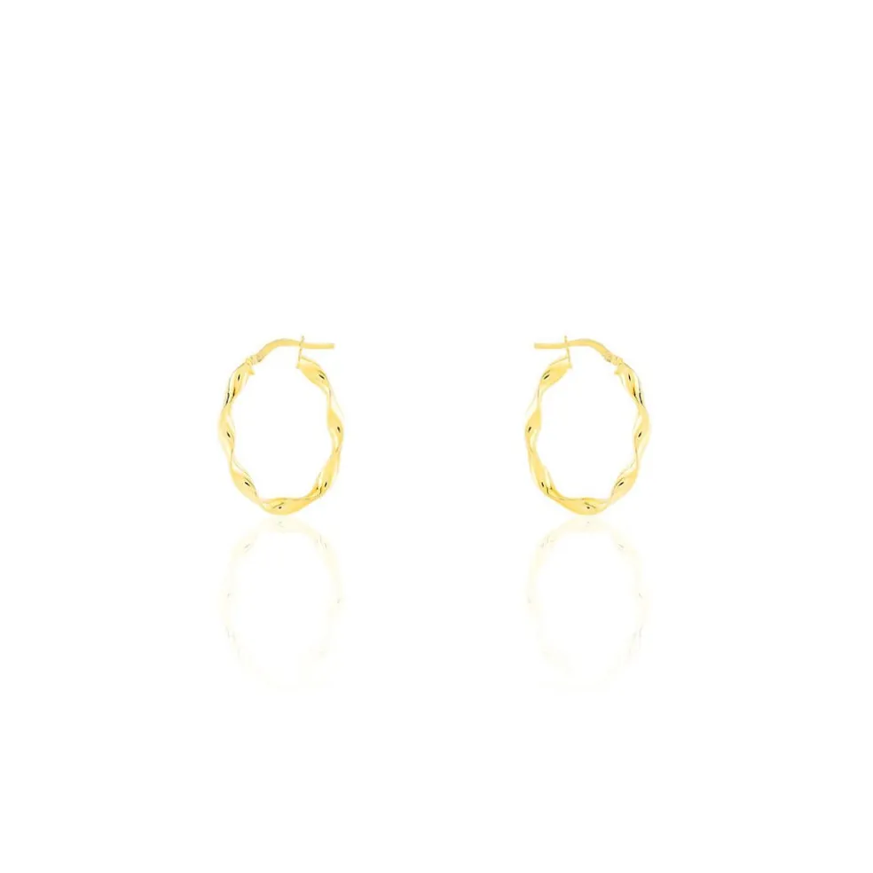 Créoles Falbala Or Jaune