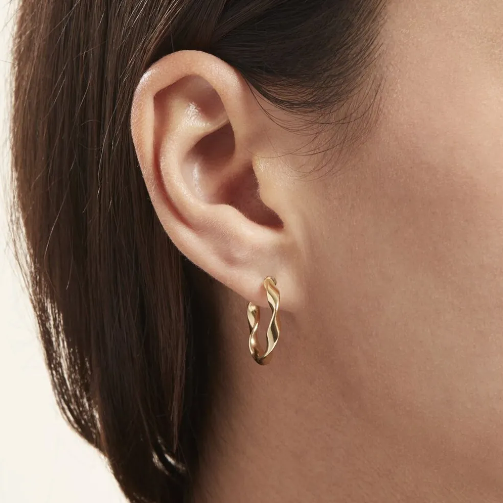 Créoles Falbala Or Jaune