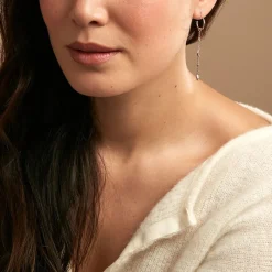 Créoles Fancy Argent Blanc