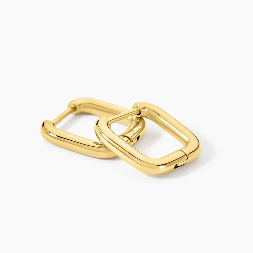 Créoles Fino Acier Jaune