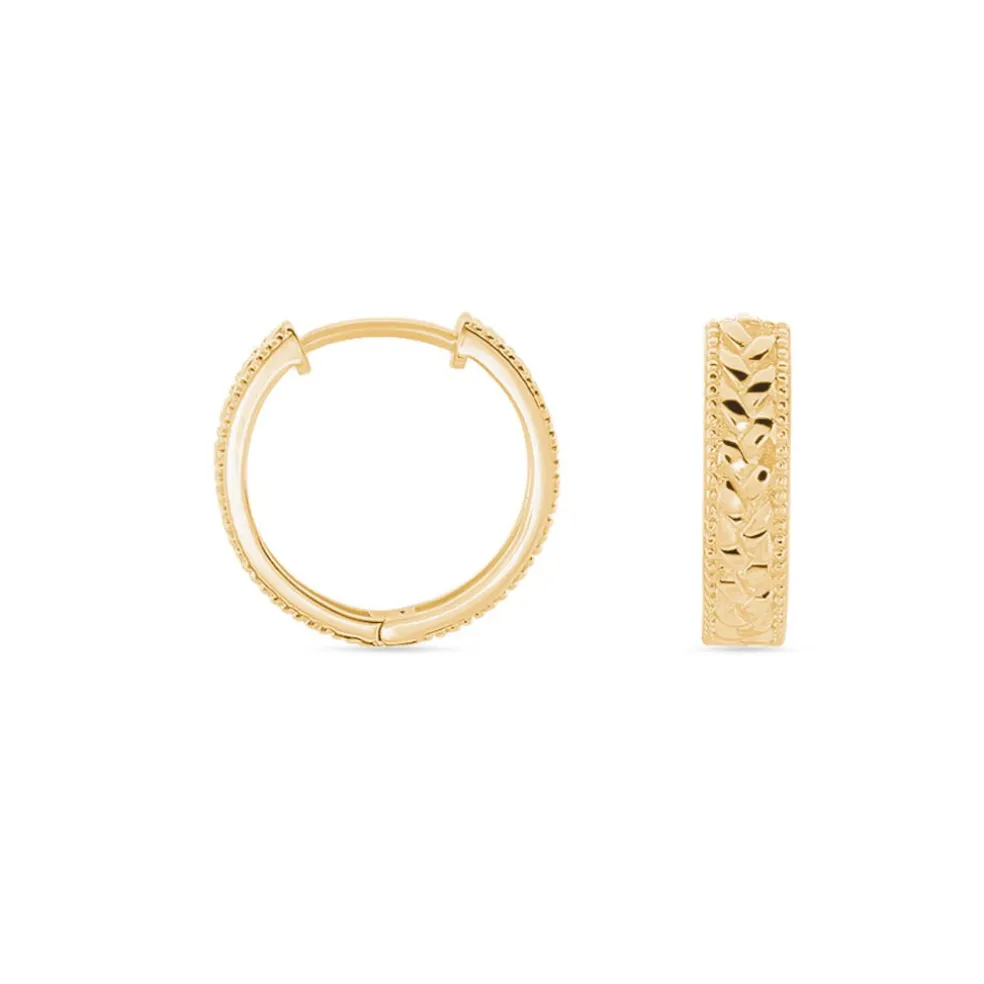 Créoles Gaia Plaqué Or Jaune