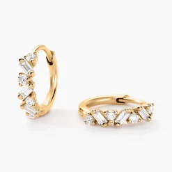 Créoles Gemariah Or Jaune Diamant Synthétique