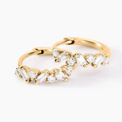 Créoles Gemariah Or Jaune Diamant Synthétique