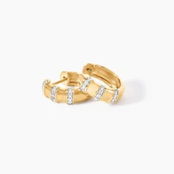 Créoles Hamino Or Jaune Diamant