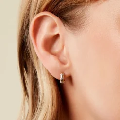 Créoles Hamino Or Jaune Diamant