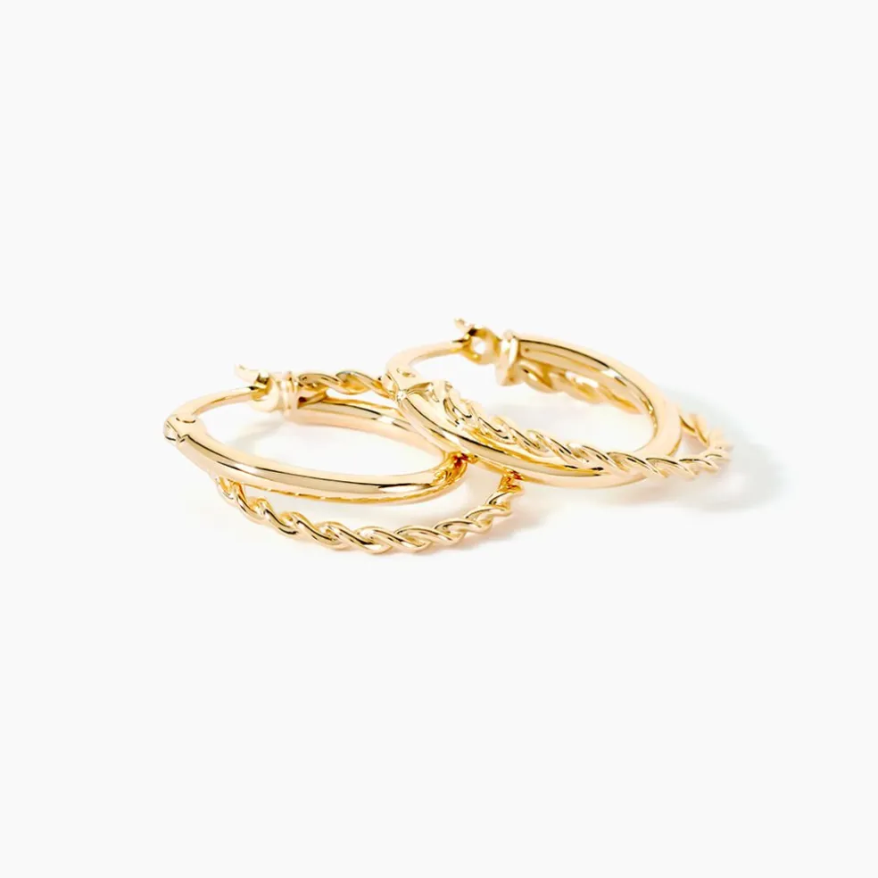 Créoles Hamish Or Jaune