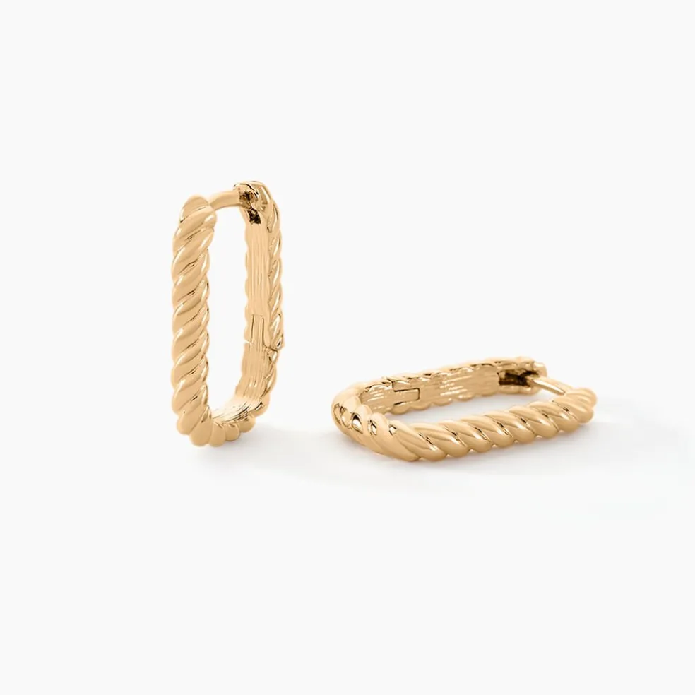 Créoles Hari Plaqué Or Jaune