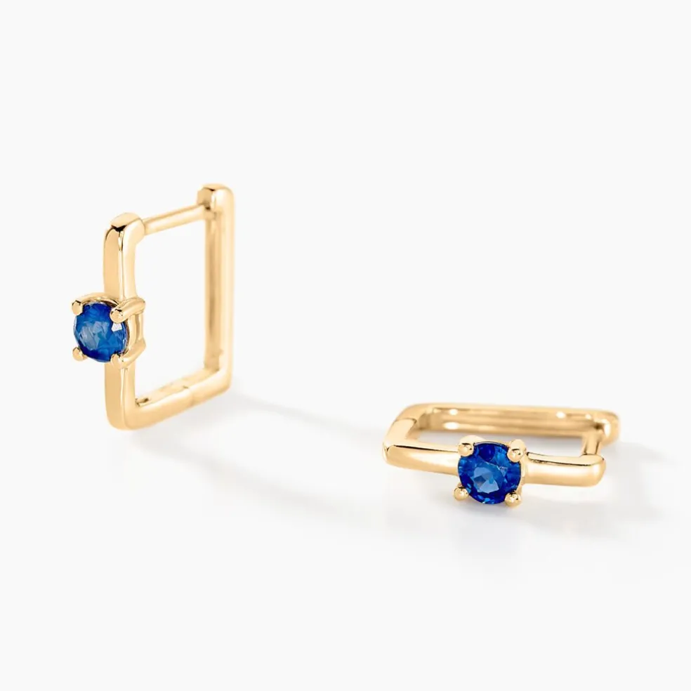 Créoles Harmonie Or Jaune Saphir