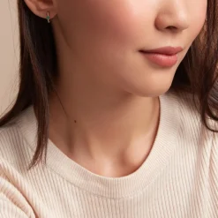 Créoles Harmonie Or Jaune Emeraude