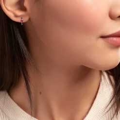 Créoles Harmonie Or Jaune Rubis