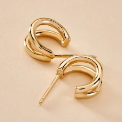 Créoles Harriett Plaqué Or Jaune