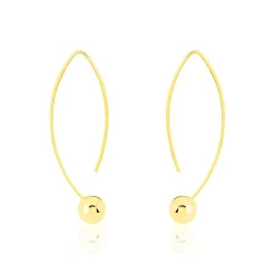 Créoles Helle Amande Or Jaune