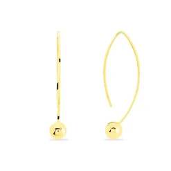 Créoles Helle Amande Or Jaune