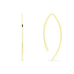 Créoles Helle Amande Or Jaune