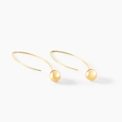 Créoles Helle Amande Or Jaune