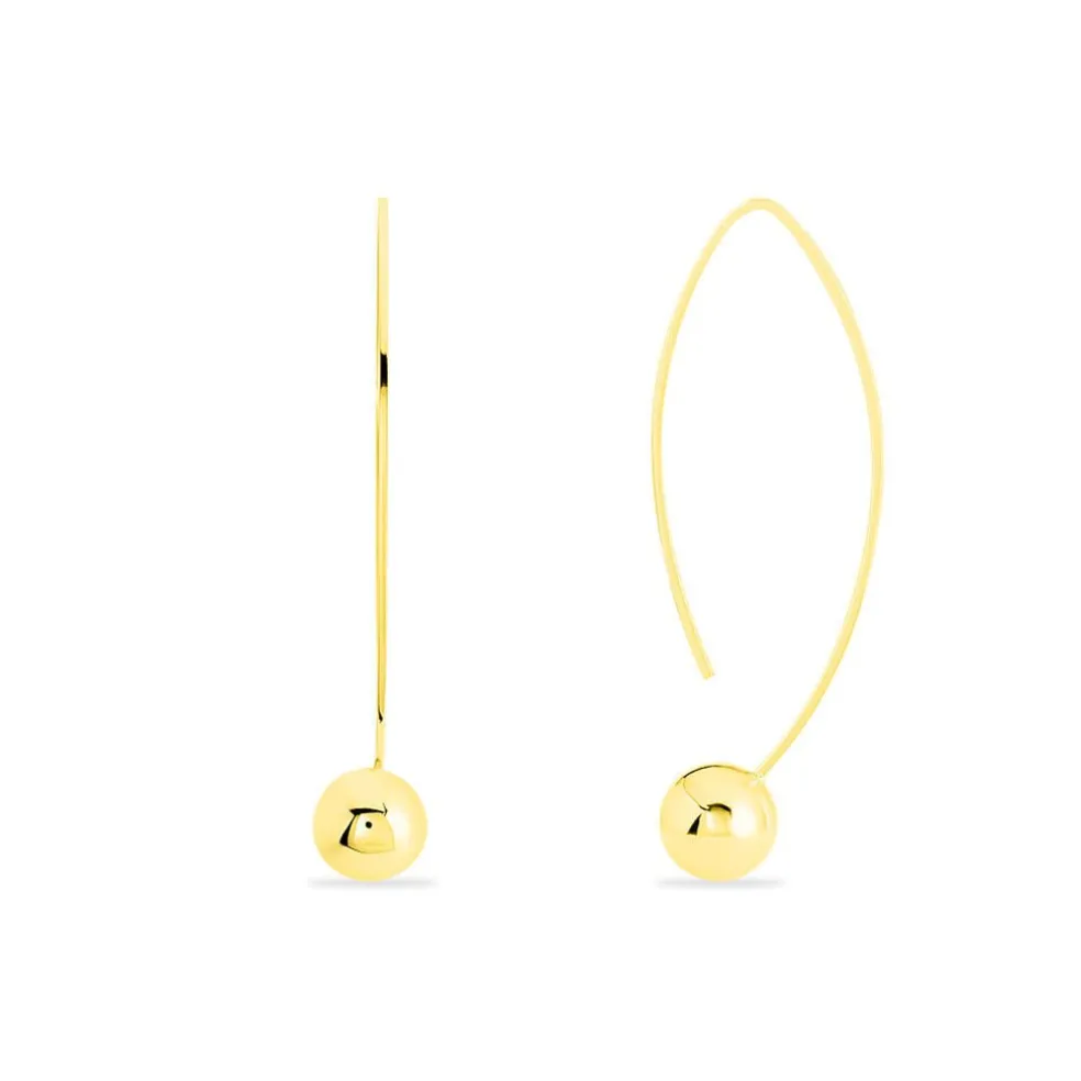 Créoles Helle Amande Or Jaune