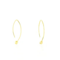 Créoles Helle Amande Or Jaune