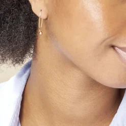 Créoles Helle Amande Or Jaune