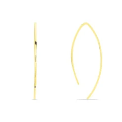 Créoles Helle Amande Or Jaune